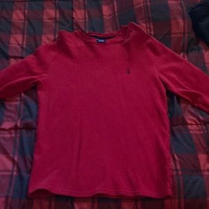Worn no more than 3 times !! Waffle nit L mens Ralph Lauren long sleeve shirt
